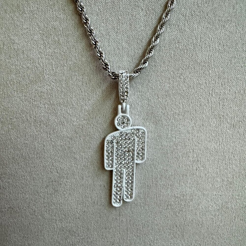 White Blohsh Necklace - Billie Eilish Necklace - Concert Necklace - Y2K
